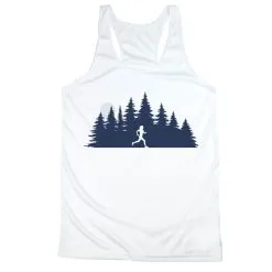 Women's Racerback Performance Tank Top - Moonlit Run -goneforarun Sales 2023 tr 46991 WHITE MAIN