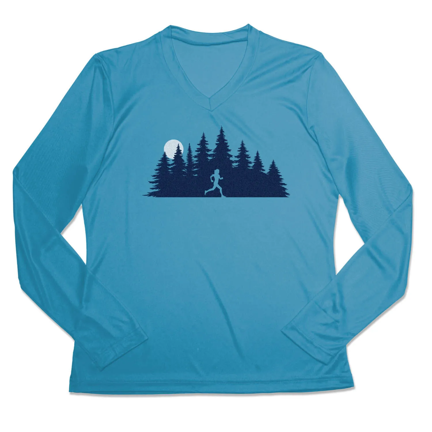 Women's Long Sleeve Tech Tee - Moonlit Run 3 Women's Long Sleeve Tech Tee - Moonlit Run