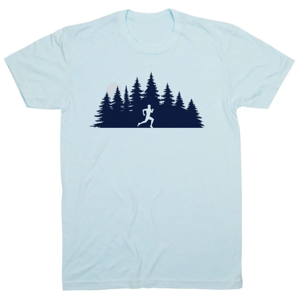 Running Short Sleeve T-Shirt - Moonlit Run (Male) 11 Running Short Sleeve T-Shirt - Moonlit Run (Male) - Image 9