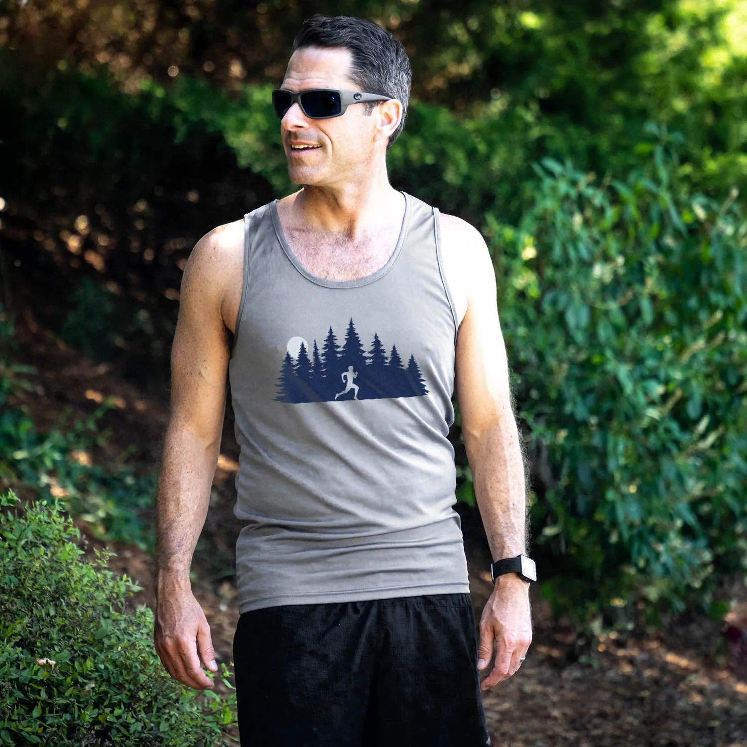 Men's Running Performance Tank Top - Moonlit Run (Male) 7 Men's Running Performance Tank Top - Moonlit Run (Male) - Image 5