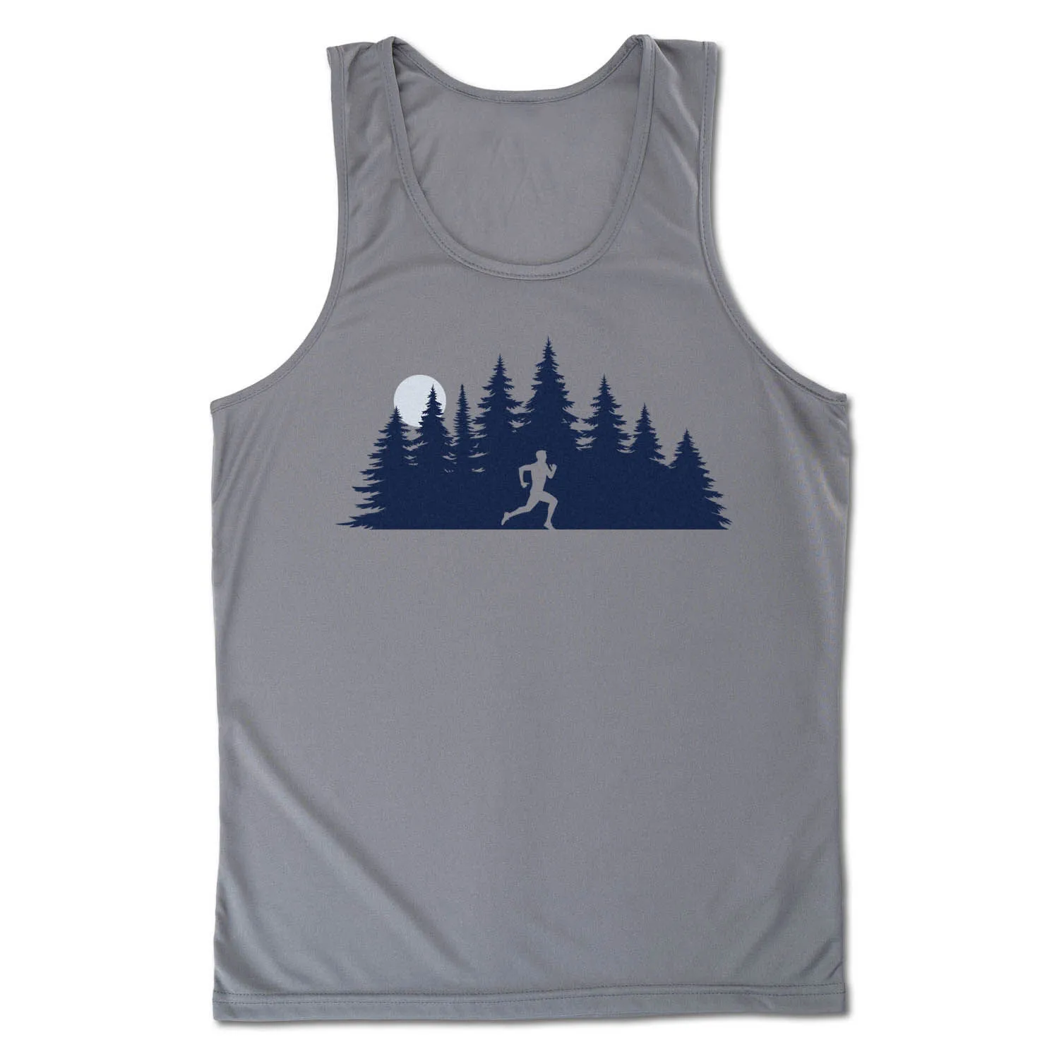 Men's Running Performance Tank Top - Moonlit Run (Male) 3 Men's Running Performance Tank Top - Moonlit Run (Male)