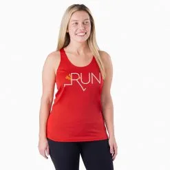 Women's Racerback Performance Tank Top - Let's Run For Turkey -goneforarun Sales 2023 tr 47010 RED MODEL