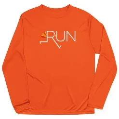 Men's Running Long Sleeve Performance Tee - Let's Run For Turkey -goneforarun Sales 2023 tr 47012 ORANGE FLAT