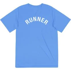 Men's Running Short Sleeve Performance Tee - Runner Arc -goneforarun Sales 2023 tr 47015 LIGHTBLUE FLAT