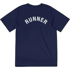 Men's Running Short Sleeve Performance Tee - Runner Arc -goneforarun Sales 2023 tr 47015 NAVY FLAT