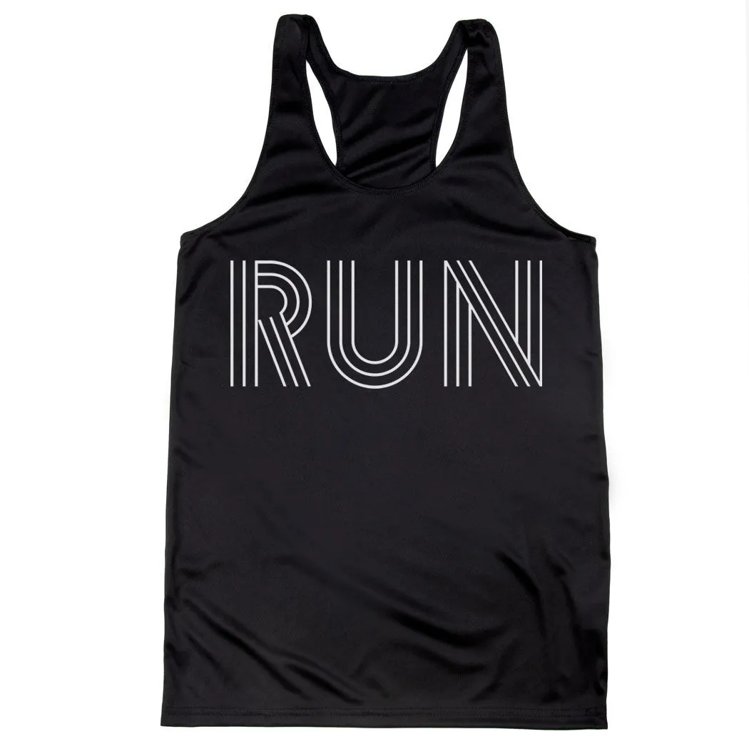 Women's Racerback Performance Tank Top - Run Lines 7 Women's Racerback Performance Tank Top - Run Lines - Image 5