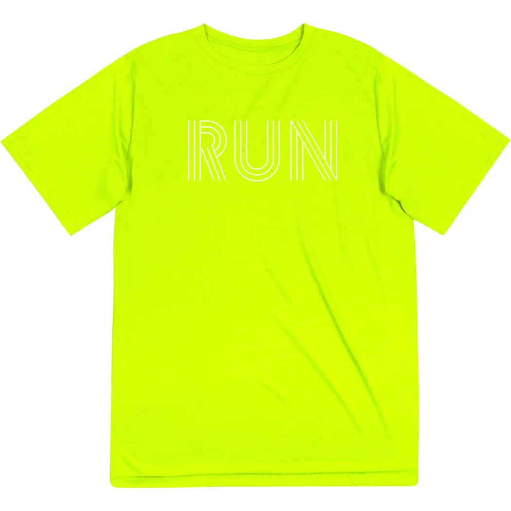 Men's Running Short Sleeve Performance Tee - Run Lines 11 Men's Running Short Sleeve Performance Tee - Run Lines - Image 9