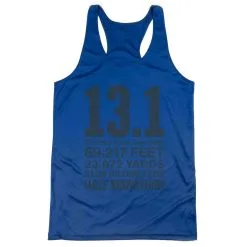 Women's Racerback Performance Tank Top - 13.1 Math Miles -goneforarun Sales 2023 tr 47023 ROYAL MAIN