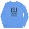 Men's Running Long Sleeve Performance Tee - 13.1 Math Miles -goneforarun Sales 2023 tr 47025 LIGHTBLUE FLAT