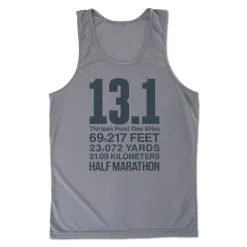 Men's Running Performance Tank Top - 13.1 Math Miles -goneforarun Sales 2023 tr 47026 GRAPHITE MAIN