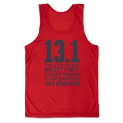 Men's Running Performance Tank Top - 13.1 Math Miles -goneforarun Sales 2023 tr 47026 RED MAIN