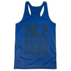 Women's Racerback Performance Tank Top - 26.2 Math Miles -goneforarun Sales 2023 tr 47027 ROYAL MAIN