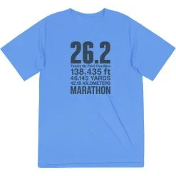Men's Running Short Sleeve Performance Tee - 26.2 Math Miles 16 Men's Running Short Sleeve Performance Tee - 26.2 Math Miles -goneforarun Sales 2023 tr 47028 LIGHTBLUE FLAT