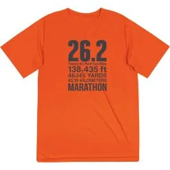 Men's Running Short Sleeve Performance Tee - 26.2 Math Miles 17 Men's Running Short Sleeve Performance Tee - 26.2 Math Miles -goneforarun Sales 2023 tr 47028 ORANGE FLAT