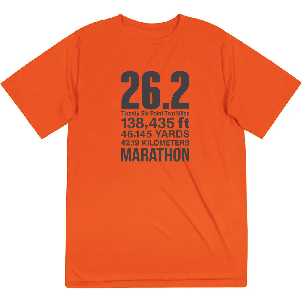 Men's Running Short Sleeve Performance Tee - 26.2 Math Miles 9 Men's Running Short Sleeve Performance Tee - 26.2 Math Miles - Image 7