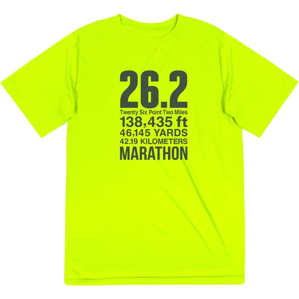 Men's Running Short Sleeve Performance Tee - 26.2 Math Miles 10 Men's Running Short Sleeve Performance Tee - 26.2 Math Miles - Image 8