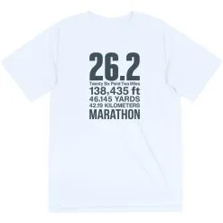 Men's Running Short Sleeve Performance Tee - 26.2 Math Miles 19 Men's Running Short Sleeve Performance Tee - 26.2 Math Miles -goneforarun Sales 2023 tr 47028 WHITE FLAT