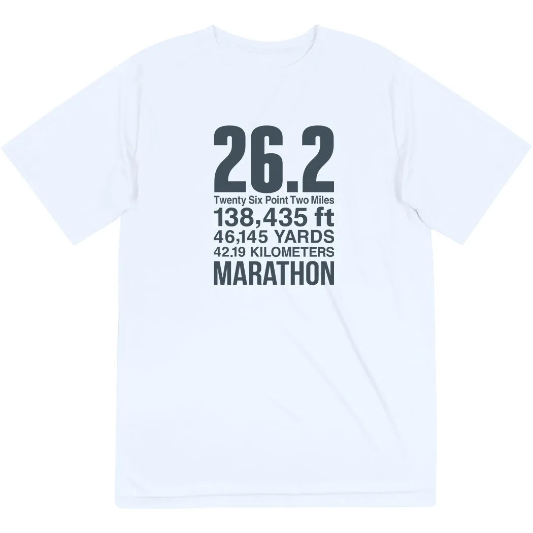 Men's Running Short Sleeve Performance Tee - 26.2 Math Miles 11 Men's Running Short Sleeve Performance Tee - 26.2 Math Miles - Image 9