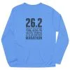 Men's Running Long Sleeve Performance Tee - 26.2 Math Miles -goneforarun Sales 2023 tr 47029 LIGHTBLUE FLAT