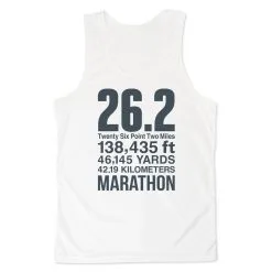 Men's Running Performance Tank Top - 26.2 Math Miles