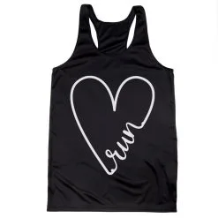 Women's Racerback Performance Tank Top - Run With Love 12 Women's Racerback Performance Tank Top - Run With Love -goneforarun Sales 2023 tr 47031 BLACK MAIN