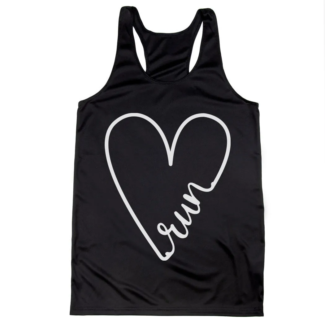 Women's Racerback Performance Tank Top - Run With Love 6 Women's Racerback Performance Tank Top - Run With Love - Image 4