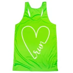 Women's Racerback Performance Tank Top - Run With Love 13 Women's Racerback Performance Tank Top - Run With Love -goneforarun Sales 2023 tr 47031 LIME MAIN