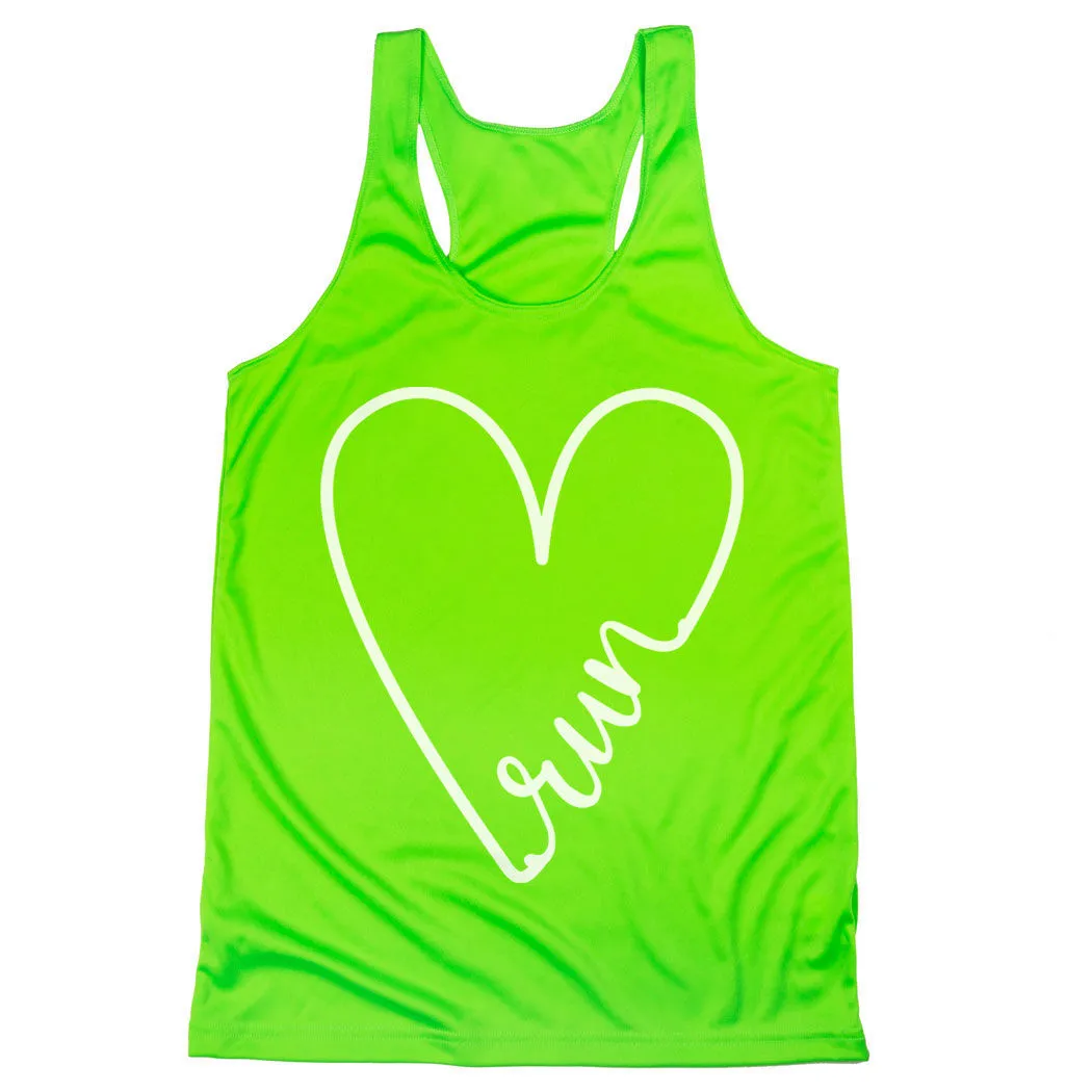 Women's Racerback Performance Tank Top - Run With Love 7 Women's Racerback Performance Tank Top - Run With Love - Image 5