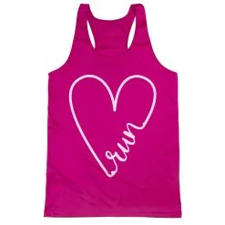 Women's Racerback Performance Tank Top - Run With Love 14 Women's Racerback Performance Tank Top - Run With Love -goneforarun Sales 2023 tr 47031 PINK MAIN
