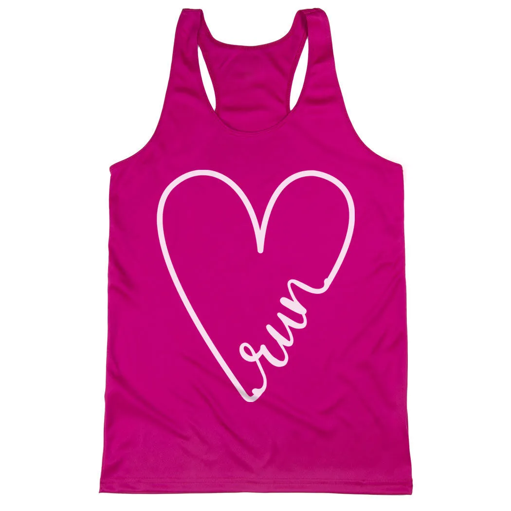 Women's Racerback Performance Tank Top - Run With Love 8 Women's Racerback Performance Tank Top - Run With Love - Image 6