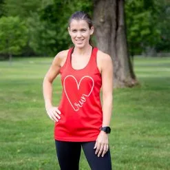 Women's Racerback Performance Tank Top - Run With Love 11 Women's Racerback Performance Tank Top - Run With Love -goneforarun Sales 2023 tr 47031 RED FEMALE