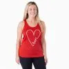 Women's Racerback Performance Tank Top - Run With Love -goneforarun Sales 2023 tr 47031 RED MODEL
