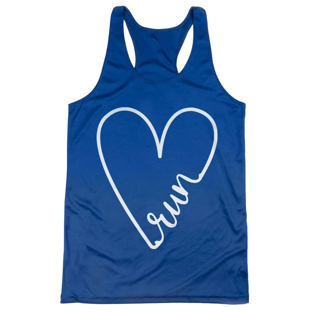 Women's Racerback Performance Tank Top - Run With Love 9 Women's Racerback Performance Tank Top - Run With Love - Image 7