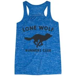 Flowy Racerback Tank Top - Lone Wolf Runners Club 15 Flowy Racerback Tank Top - Lone Wolf Runners Club -goneforarun Sales 2023 tr 47033 BLUE MAIN