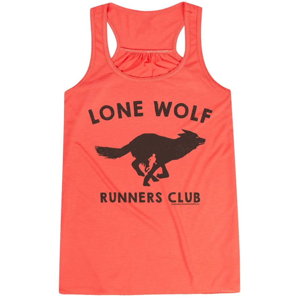 Flowy Racerback Tank Top - Lone Wolf Runners Club 8 Flowy Racerback Tank Top - Lone Wolf Runners Club - Image 6