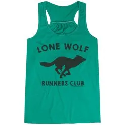 Flowy Racerback Tank Top - Lone Wolf Runners Club 17 Flowy Racerback Tank Top - Lone Wolf Runners Club -goneforarun Sales 2023 tr 47033 GREEN MAIN