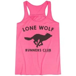 Flowy Racerback Tank Top - Lone Wolf Runners Club 18 Flowy Racerback Tank Top - Lone Wolf Runners Club -goneforarun Sales 2023 tr 47033 PINK MAIN
