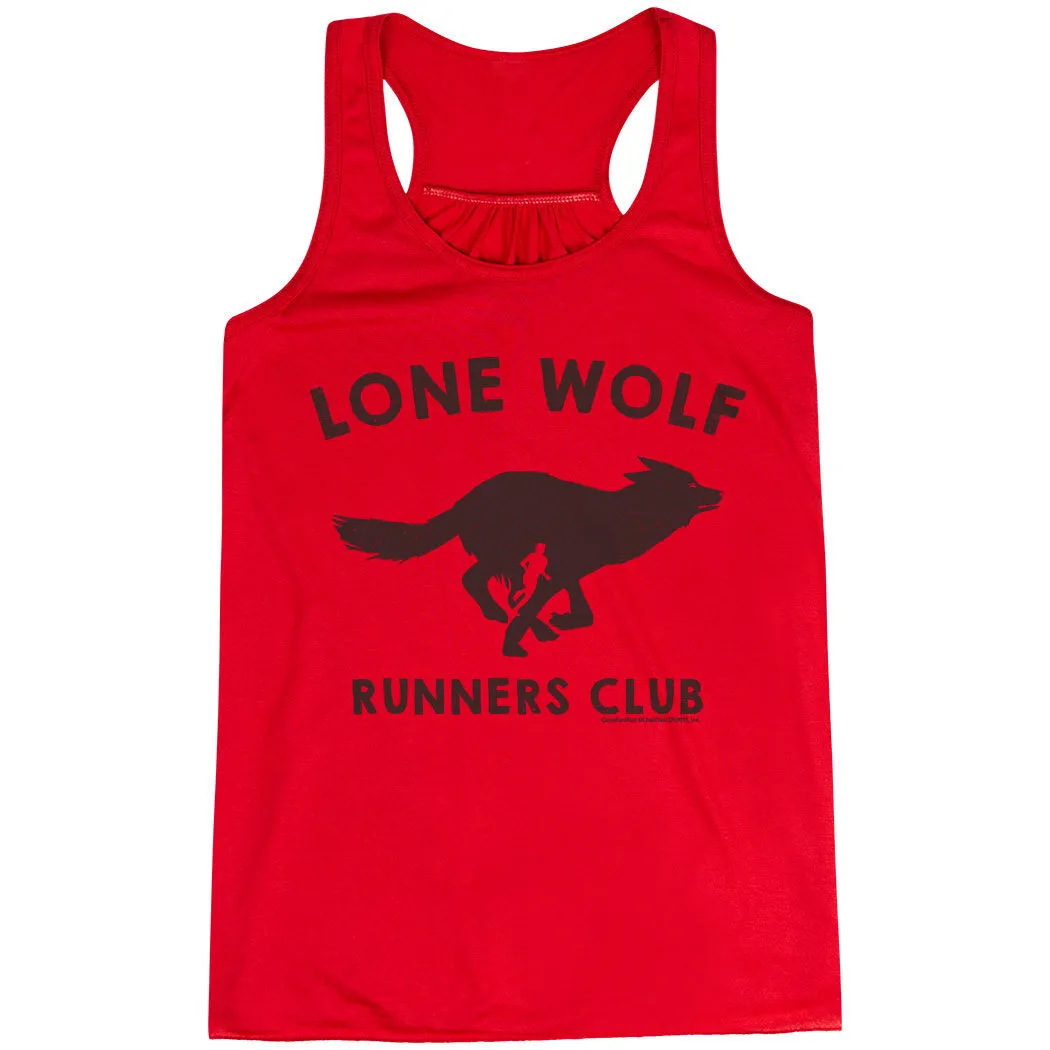Flowy Racerback Tank Top - Lone Wolf Runners Club 11 Flowy Racerback Tank Top - Lone Wolf Runners Club - Image 9