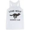 Flowy Racerback Tank Top - Lone Wolf Runners Club -goneforarun Sales 2023 tr 47033 WHITE MAIN