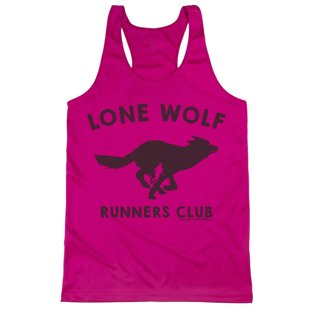 Women's Racerback Performance Tank Top - Lone Wolf Runners Club 8 Women's Racerback Performance Tank Top - Lone Wolf Runners Club - Image 6