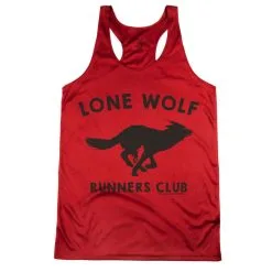 Women's Racerback Performance Tank Top - Lone Wolf Runners Club 16 Women's Racerback Performance Tank Top - Lone Wolf Runners Club -goneforarun Sales 2023 tr 47034 RED MAIN