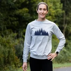 Running Raglan Crew Neck Pullover - Moonlit Run -goneforarun Sales 2023 tr 47047 HEATHERGRAY FEMALE LIFESTYLE