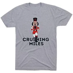 Running Short Sleeve T-Shirt - Crushing Miles -goneforarun Sales 2023 tr 47061 GRAY FLAT