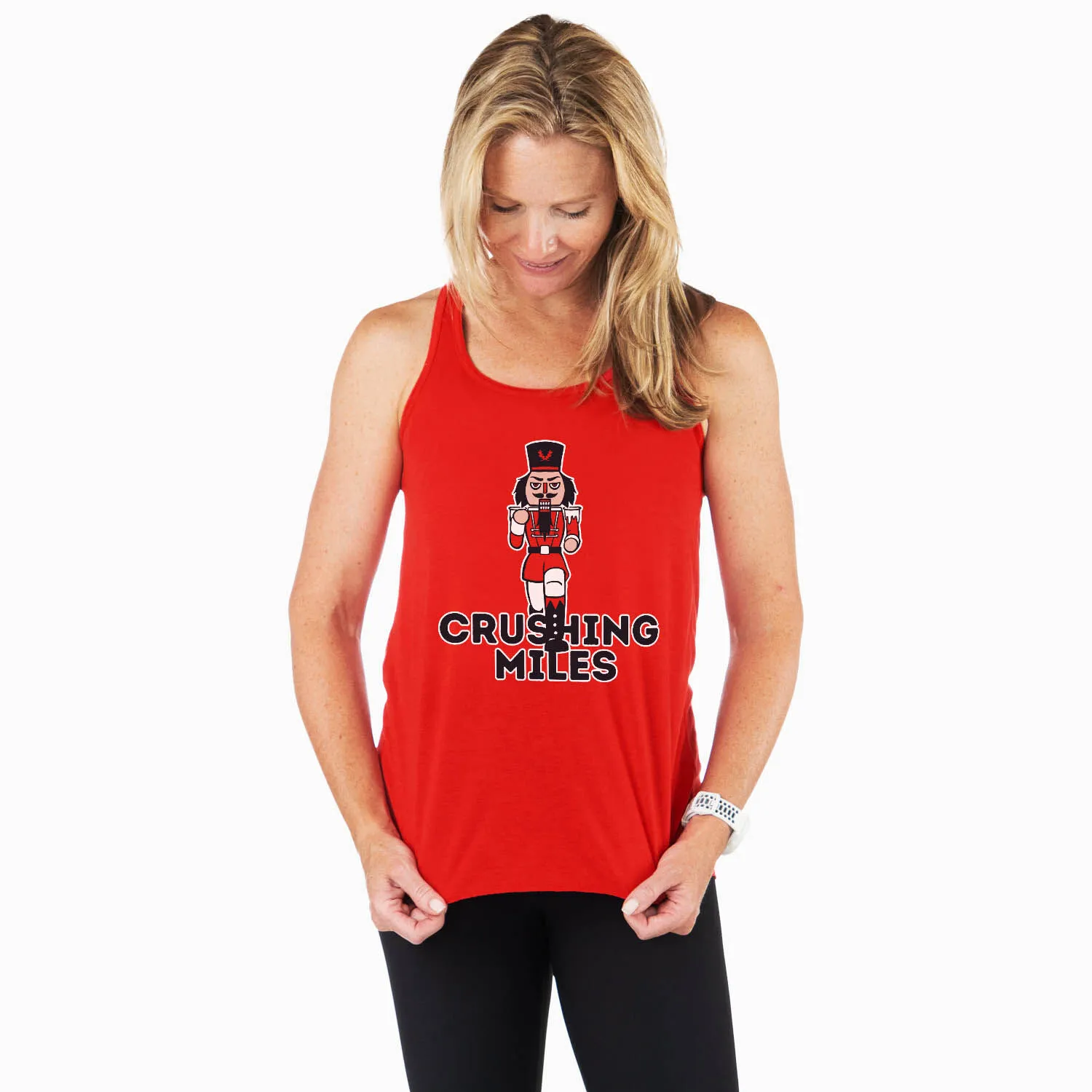Flowy Racerback Tank Top - Crushing Miles 4 Flowy Racerback Tank Top - Crushing Miles - Image 2