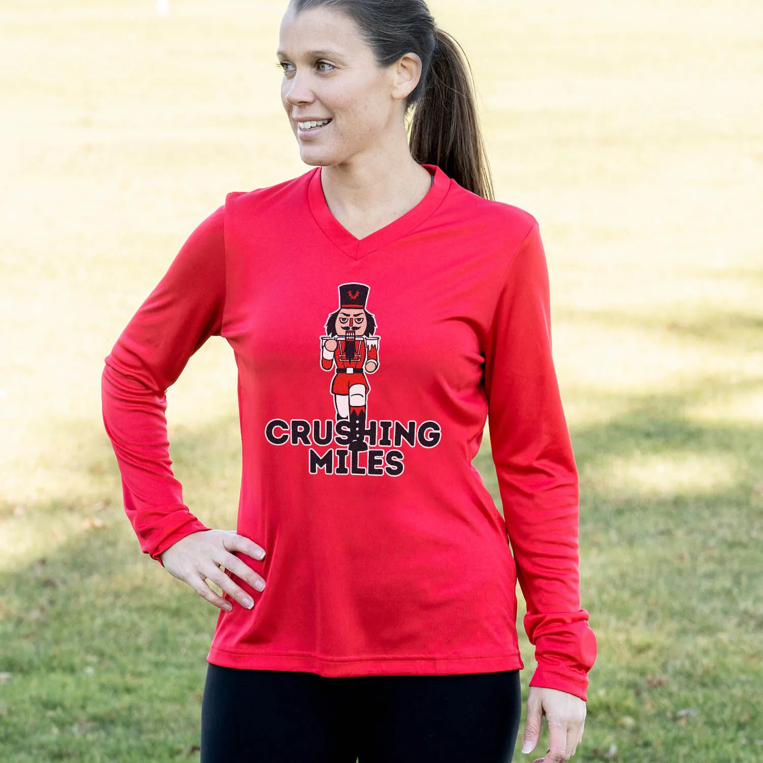 Women's Long Sleeve Tech Tee - Crushing Miles 6 Women's Long Sleeve Tech Tee - Crushing Miles - Image 4