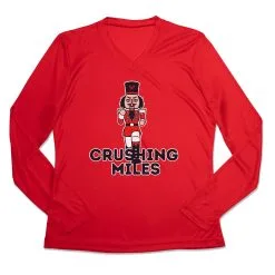 Women's Long Sleeve Tech Tee - Crushing Miles