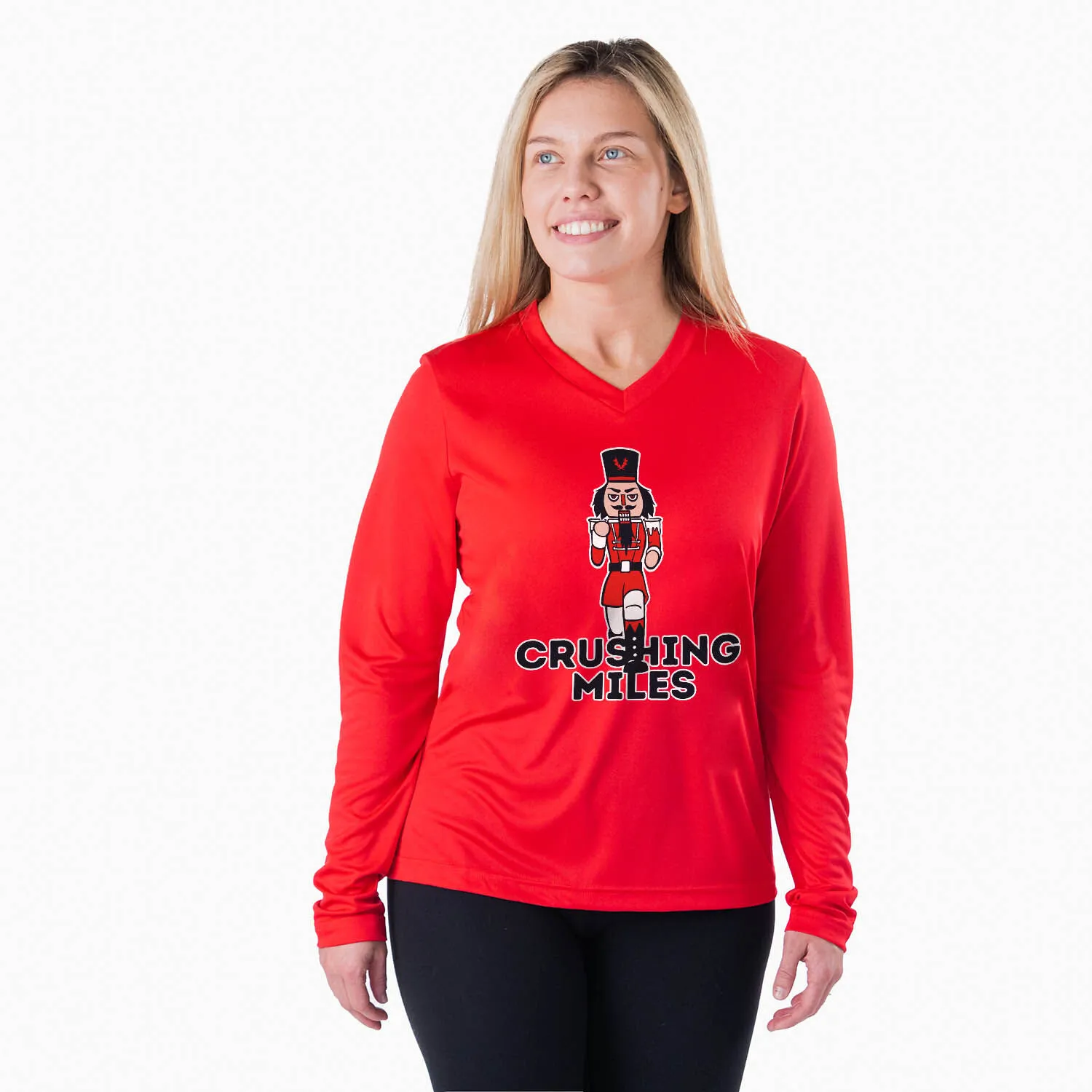 Women's Long Sleeve Tech Tee - Crushing Miles 4 Women's Long Sleeve Tech Tee - Crushing Miles - Image 2