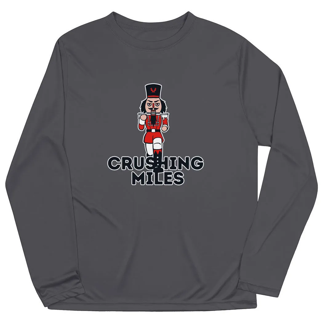 Men's Running Long Sleeve Performance Tee - Crushing Miles 8 Men's Running Long Sleeve Performance Tee - Crushing Miles - Image 6
