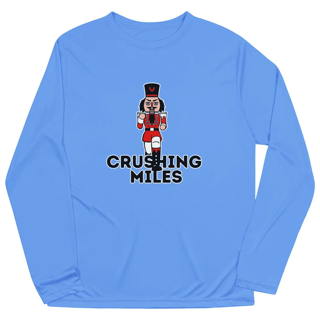Men's Running Long Sleeve Performance Tee - Crushing Miles 9 Men's Running Long Sleeve Performance Tee - Crushing Miles - Image 7