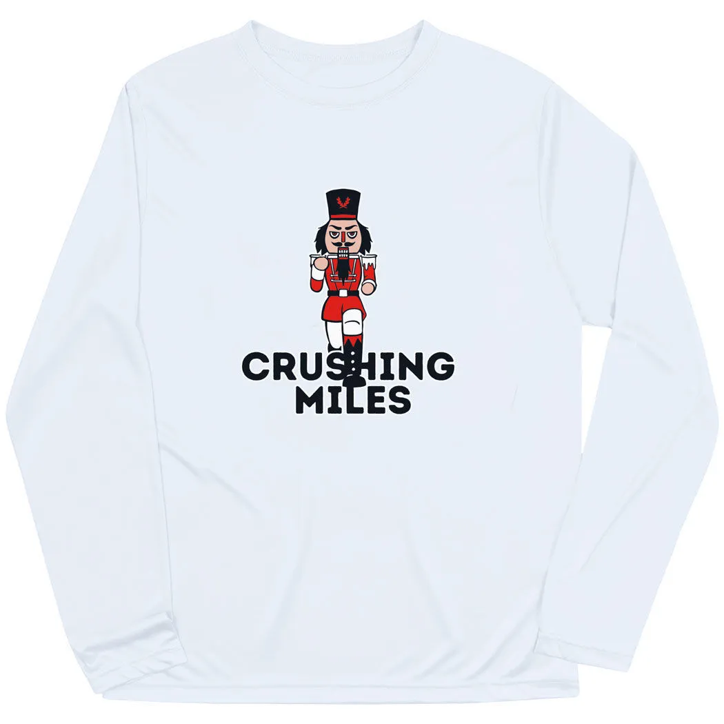 Men's Running Long Sleeve Performance Tee - Crushing Miles 10 Men's Running Long Sleeve Performance Tee - Crushing Miles - Image 8